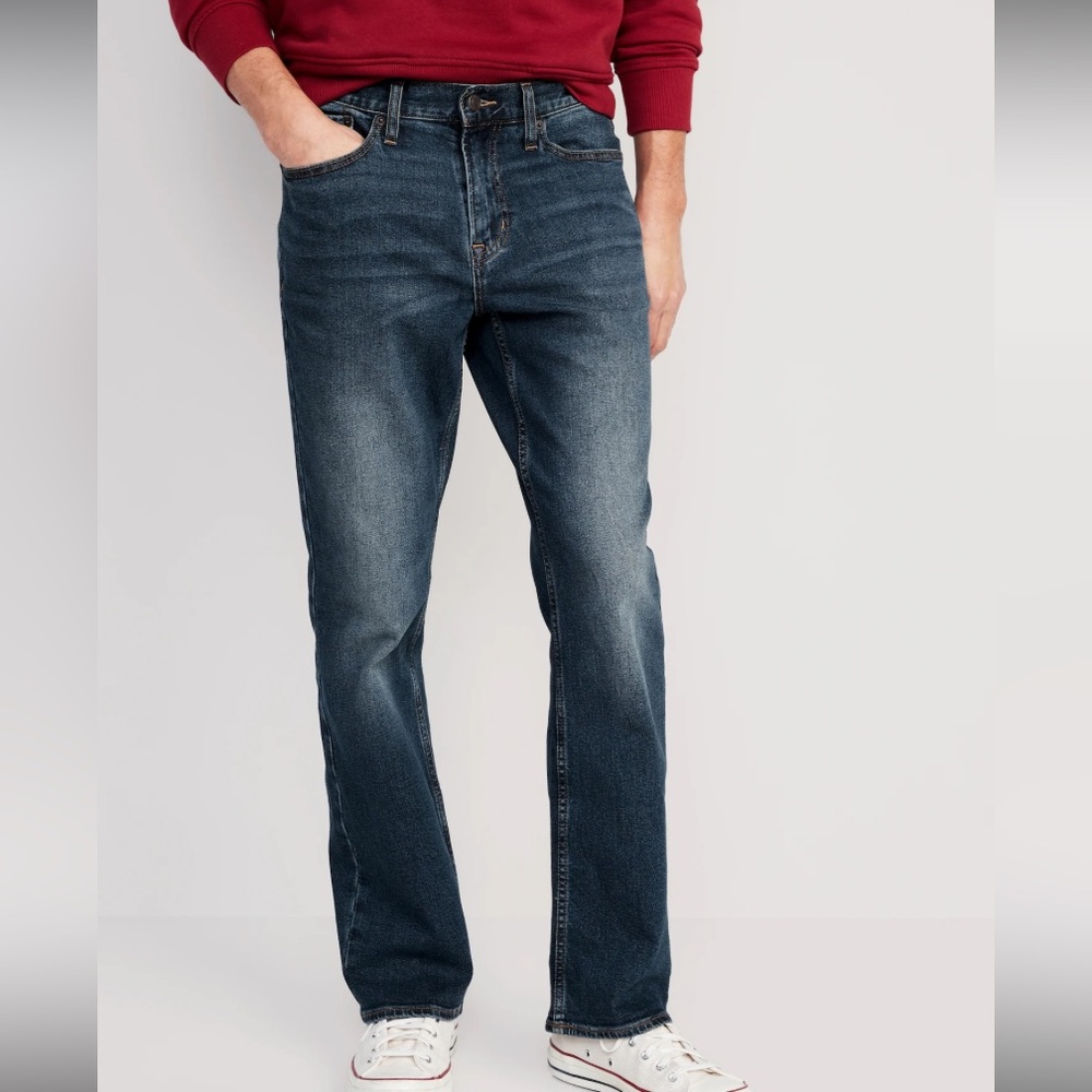 Old Navy Boot-Cut Built-In Flex Dark Wash Jeans 46x32